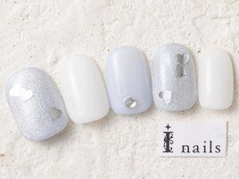 水色マグネットハート