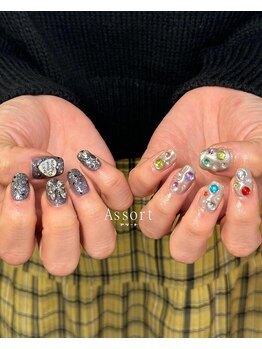 アソート 神戸元町(Assort)/ミディアムアート＋パーツ代