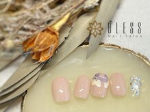 ネイルアンドアイラッシュ ブレス エスパル山形本店(BLESS)/爪先パンジーがキラリ☆