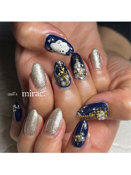 ネイルズミラク(nail's mirac.)/snowドームネイル