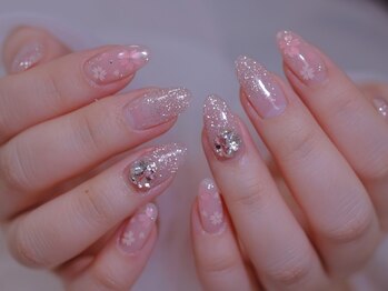 幻之花ネイルの写真/【銀座駅3分】自爪を削らないフィルインで美爪に★初回＆当店オフ無料！22時迄営業だからお仕事帰りにも◎