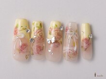 アイネイルズ 横浜WEST店(I-nails)/イエローフラワーリボン¥11500