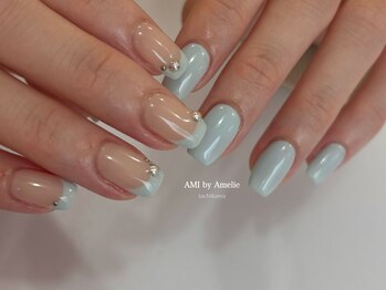 アミ バイ アメリ(AMI by Amelie)/ちぐはぐブルーネイル:mikako