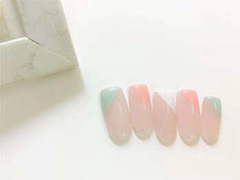 ネイルサロン アミ(Amie)/おしゃれ☆斜めフレンチ