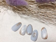 キキネイル 二子玉川(kikinail)/4月定額B マーブルネイル