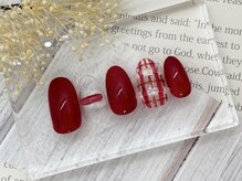 グリーム(GREEM)/赤チェックネイル