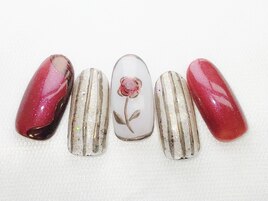 薔薇ネイル