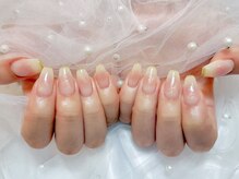 プティ アイビューティ 北浜店(peTiT eyebeauty)/スキニーフレンチ　チークネイル