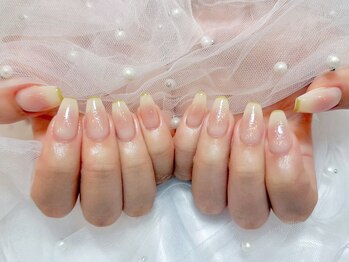 プティ アイビューティ 北浜店(peTiT eyebeauty)/スキニーフレンチ　チークネイル