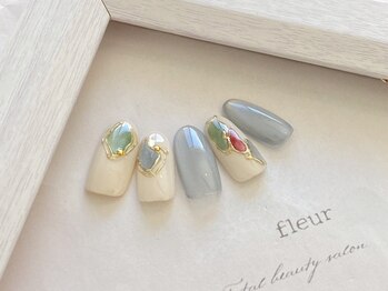 トータル ビューティ サロン フルール(Total Beauty Salon FLEUR)の写真/≪パラジェル導入店☆≫爪を傷つけない♪フラッシュ＆マグネットネイルも大人気♪