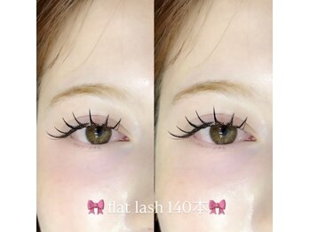eyelash salon Re【まつげパーマ/バインドロック/マツエク】/フラットラッシュ140束