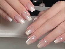 クラネイル(KURA_NAIL)/シルバーラインホワイトネイル