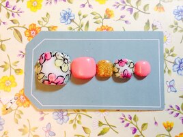 定額6980円フット☆手描フラワー