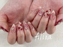エリナネイルサロン池袋(Alina Nail Salon)/持ち込みデザインハートデザイン