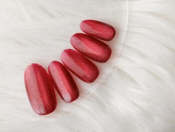 ヴァンネイル(VINGT NAIL nail&eye beauty)/ボルドーマグネットネイル