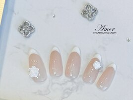 ブライダルネイル　¥13000