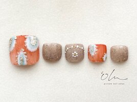 10月フットネイル定額【Autumn】