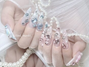 リンドネイル バイ モカ アンド ララ(Lind nail by moca and LaLa)/【mizuki】ストーンネイル