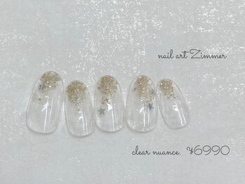 ネイルアート ジマー/クリアニュアンスコース¥6990
