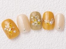 アイネイルズ 大宮店(Ｉ nails)/オレンジフラワー