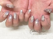 カラーホリック ネイルスパ(Colorholic Nailspa)/水引きアート
