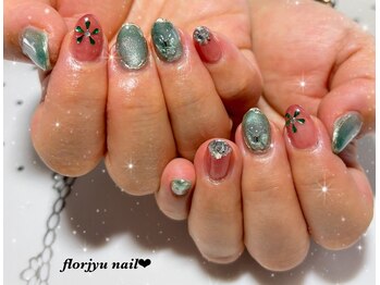 フロージュ ネイル(florjyu nail)/ニュアンスフラワーnail