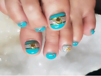 アグン(agung)/フットネイル ハワイアン風