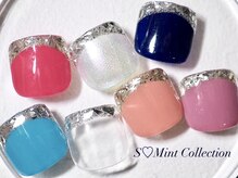 エスミント(S Mint)/フット☆ガラスフレンチデザイン