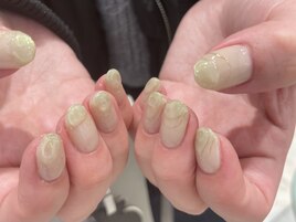 春カラー×グリーン