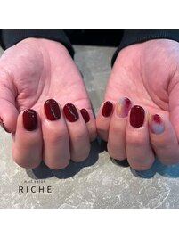 ボルドー×ニュアンス