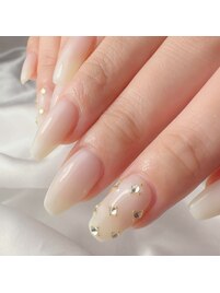 シンプルキラキラネイル☆★