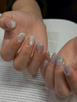 ネイルサロン マーノ(nail salon mano)/リボンネイル♪