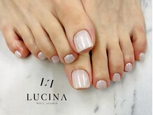 ネイルスタジオ ルキナ(LUCINA)/c-342 パールミラーフットネイル