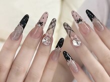 ビジューネイル(bijou nail)/2月定額デザイン