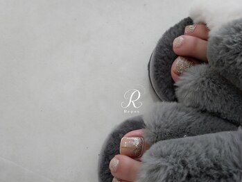 ルポ(Repos)/フットホワイトネイル