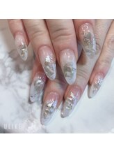 ネイル サロンアンドスクール リッシュ(Nail Salon&School riche)/シェルを埋め込キラキラスカルプ