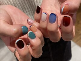 秋色カラフルフレンチ