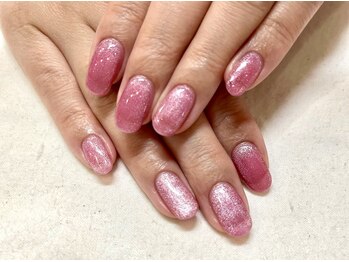 ハンスム 下北沢(Hansum)/ピンクマグネットネイル