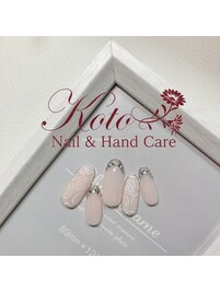 ガラスフレンチ/ブライダル/薔薇