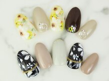 モアニ ヒロオ 渋谷店(MOANI Hiroo)/大人可愛いボタニカルネイル☆