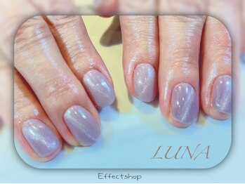 ネイルアンドまつ毛エクステ ルーナ 八王子店/☆パープルマグネットネイル☆