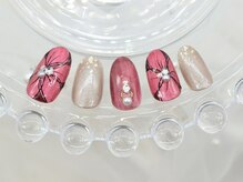 リセ(Risse)/手描きお花ネイル　8200