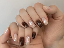 クラネイル(KURA_NAIL)/コーヒーいろオーロラネイル