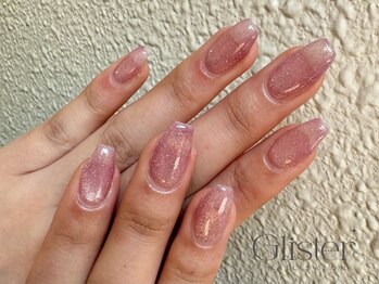 グリスター(Glister)の写真/【オフ込定額¥5890~】平日お得なクーポンあり◎毎月変わる最旬デザインでモテ可愛褒められネイルに♪