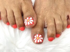 【木村】ぷっくりお花ネイル