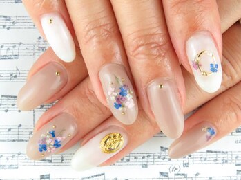ティーエヌ 麻生店/大人気!押し花ネイル