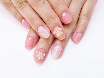 ネイルコレクション ピンク(Nail Collection Pink)/ジェル定額￥7990★ハート馬車♪