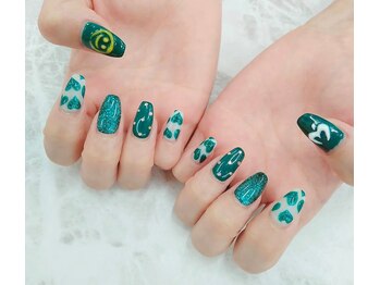 クレアネイル 高崎ウニクス店/持ち込みデザインのお客様ネイル