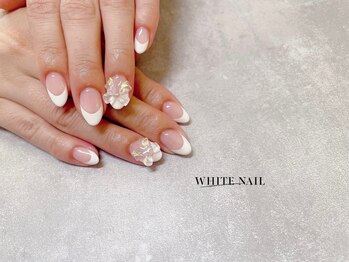 ホワイトネイル 武蔵小杉店(WHITE NAIL)/フレンチ/リボンネイル/持ち込み