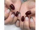 秋冬ネイルヒョウ柄マグミラー